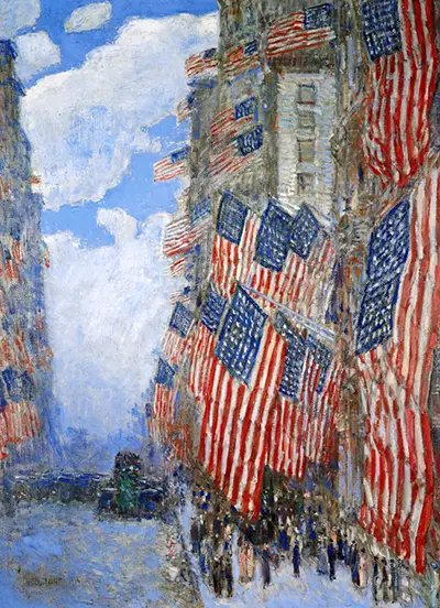 The Fourth of July, 1916 Childe Hassam